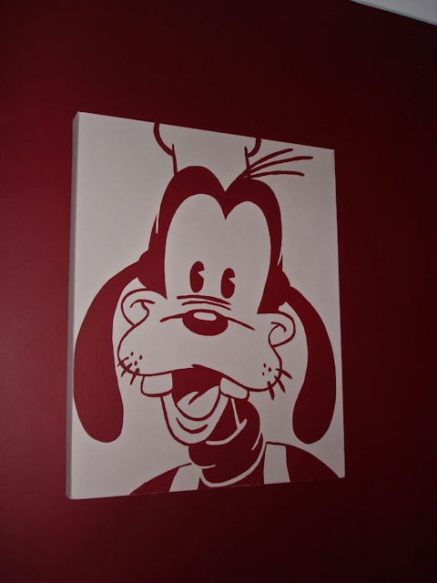 Goofy canvas artwork